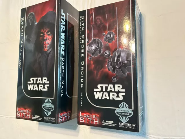 Sideshow Collectibles Star Wars Darth Maul 12 inch With Sith Probe Droids