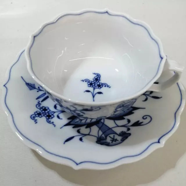 MEISSEN #13 Model Number: Blue Onion Cup & Saucer Cup &