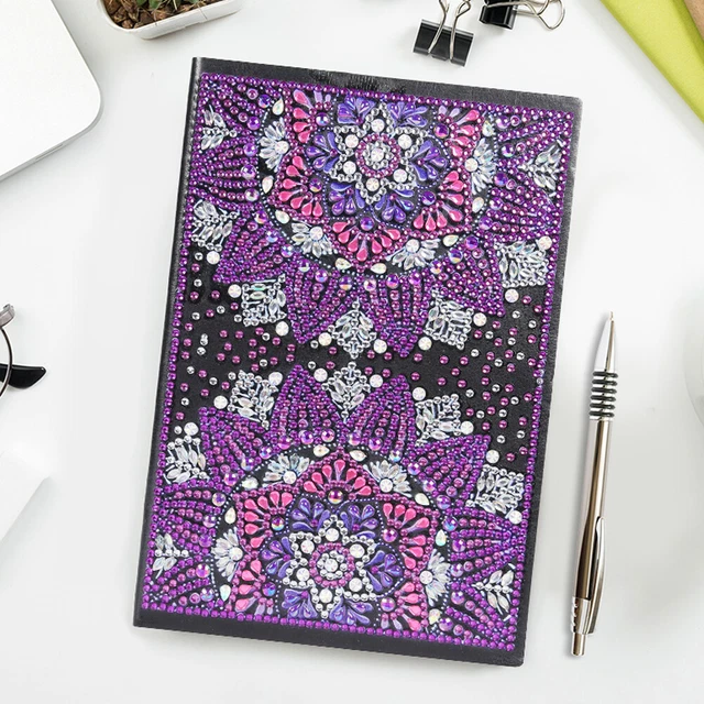 DIY Mandala Special Shaped Diamond Painting 50 Pages A5 Notebook Office Notepad