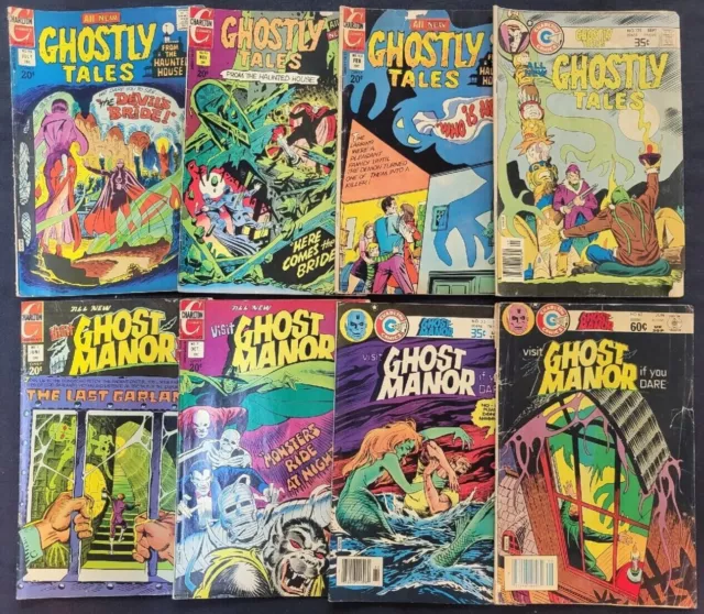 Ghostly Tales, Fightin' Army, & Other Charlton Comics, Lot of 35! Free Shipping!