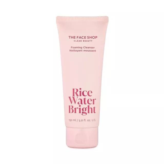 Espuma limpiadora brillante agua de arroz The Face Shop 150 ml | lavado facial para piel brillante