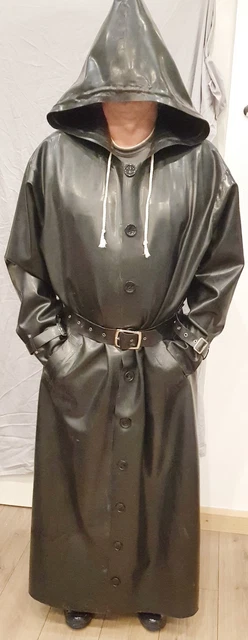 Regenmaentel Regenkleidung Aus Gummi REGENMANTEL GUMMI GUMMIMANTEL  Wettermantel Raincoat Mantel Rubber
