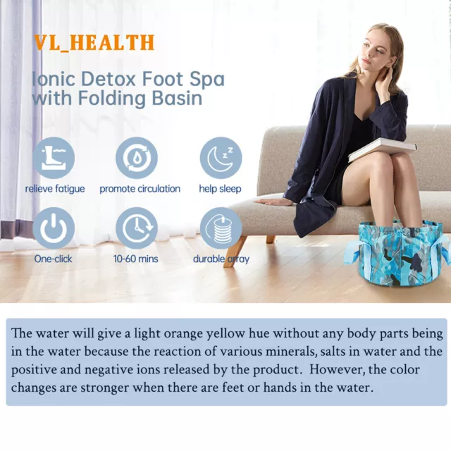 2024 New Professional Ionic Detox Foot Bath Machine Foot Detox Spa System 3