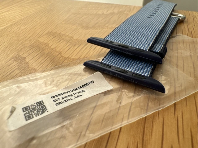 Rare Prototype Strap -  Apple Watch Woven Nylon Buckle 42mm 44mm 45mm Blue