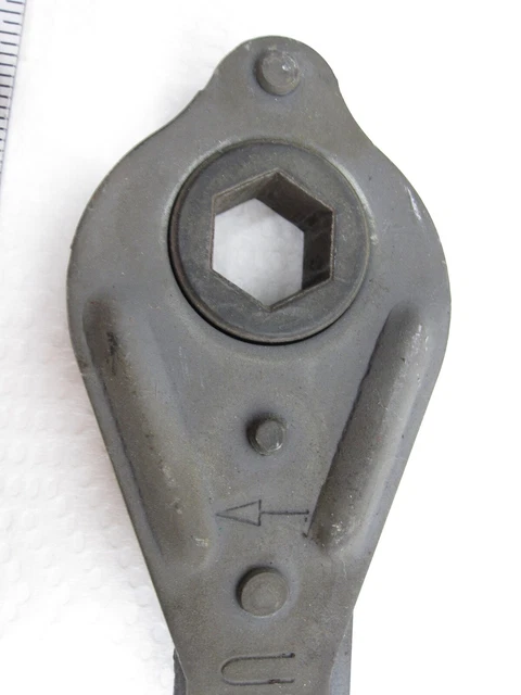 Vintage 5/8 inch  Car Bumper Jack  Ratcheting Wrench No. 15659721