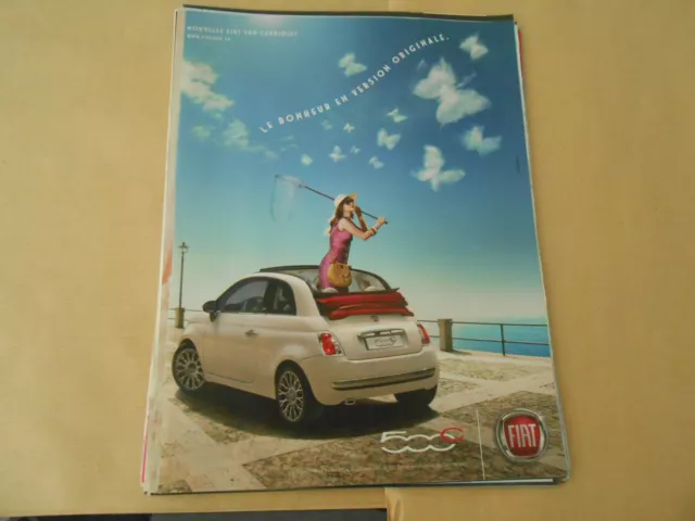 2009 Advertising Fiat 500 Cabriolet