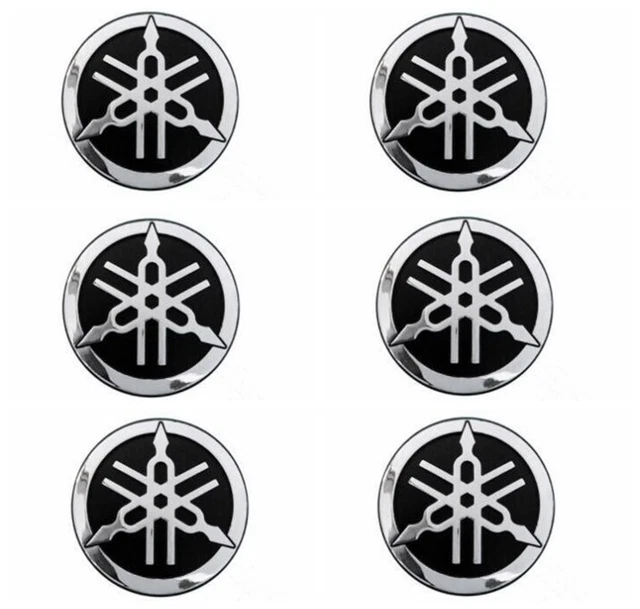 6PCS OEM For Yamaha Tank Fairing/Fender Emblem Tuning Fork Logo Badge Decal 5CM