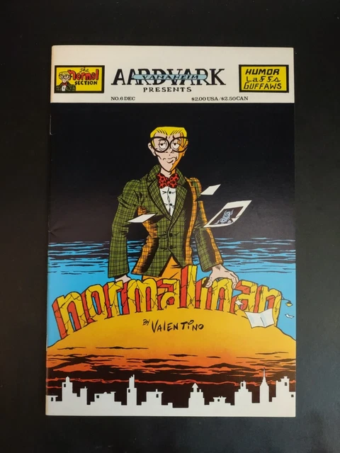 Normalman # 6 -1984 / Aardvark-Vanaheim / Valentino Art Cover....