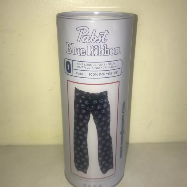 PBR Pabst Blue Ribbon Beer Lounge Pants in a can-SIZE SMALL S Swag Boxers