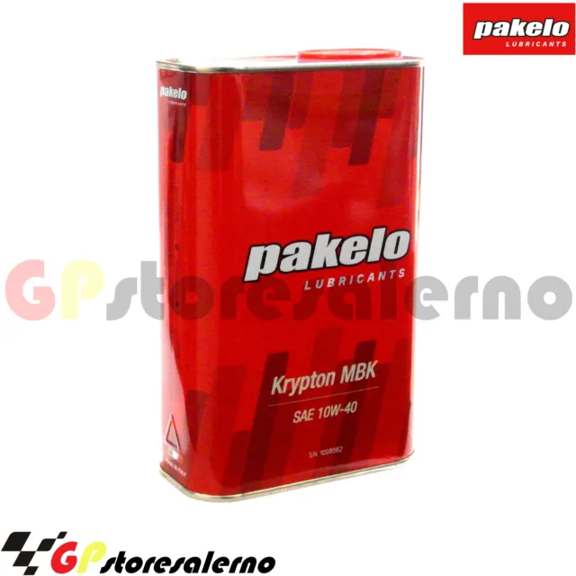 1 Litro Olio Motore Pakelo Krypton Mbk Sae 10W40 4T 100% Sintetico Indian