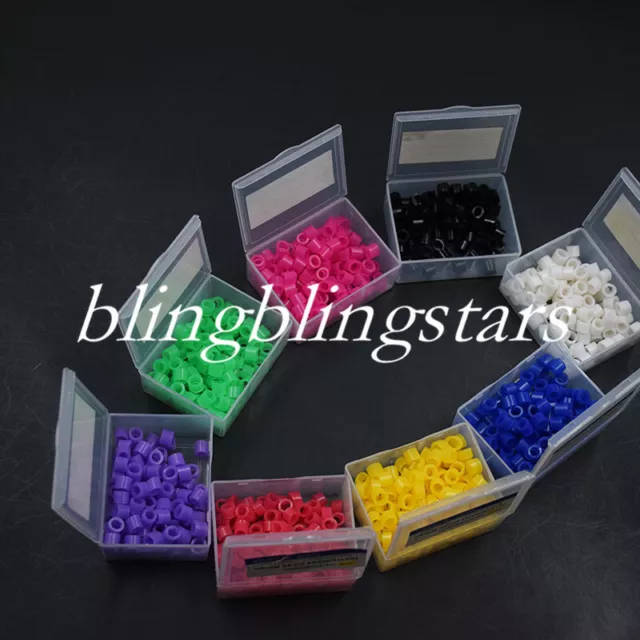 100/Box Dental Silicone Color Code Rings Bands Hygienist Instruments 10 Colors