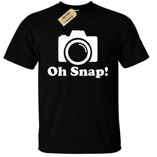 KIDS BOYS GIRLS Oh Snap! Funny Photographer T-Shirt Photography Camera