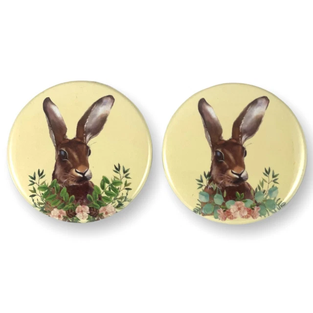 Rabbit Set of 2 - 2.25 Inch Magnets for Fridge, Kitchen, Whiteboard Cute Magnets