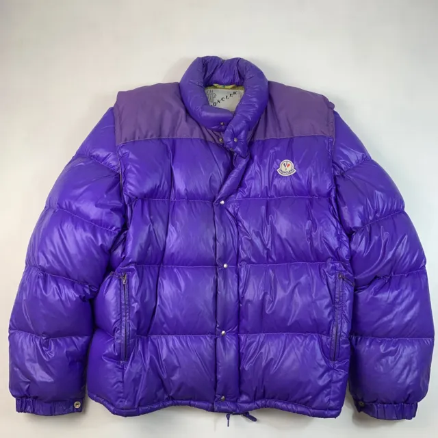 Moncler Puffer Coat and Gilet, Purple , Size M / L