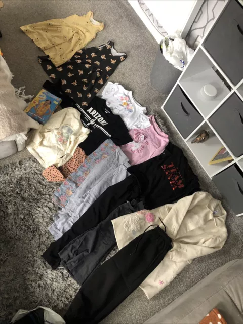 Girls Size 5/6 Years Clothes Bundle Dress T-shirts School Trousers Swim Job Lot
