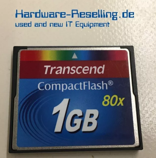 Transcend Compact Flash Carte Mémoire 1GB 80X SG9CF4GHYBADAVA