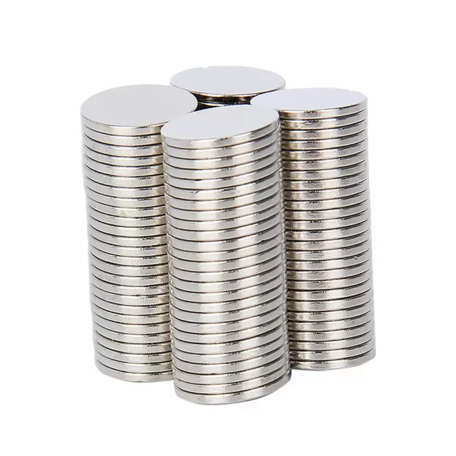 100pcs Neodymium Magnets Rare Earth NdFeB N35 Disk Ring Strong Craft 10mm x 1mm