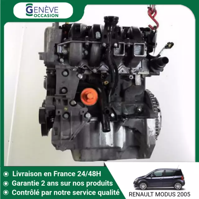 🇫🇷  Moteur Essence Renault Modus 2004-2007 1.6 ♻️ 100017956R