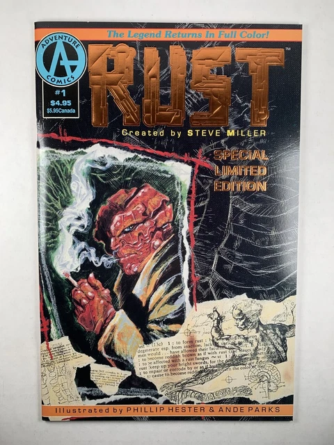 Rust #1 Vf/Nm Limited Edition Foil Variant 1St Spawn Ad Adventure Comics C1B