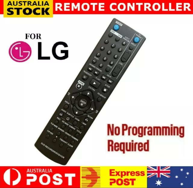 Remote Control for LG DVD VCR Recorder Combo RC689D AKB73155301 Fast Dispatch