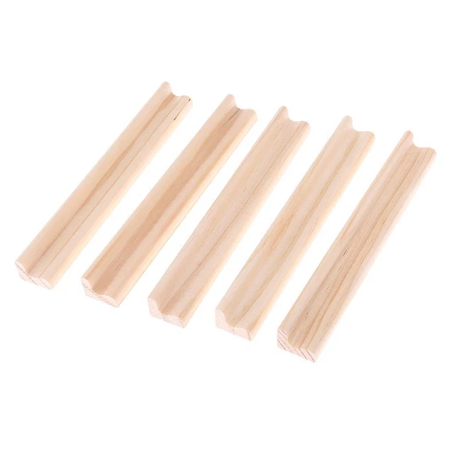 5 pièces en bois lettre plateaux de carreaux porte supports bois artisanat