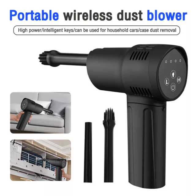 Electric Mini Cordless Air Duster Blower High Pressure for Computer Car Cleaning