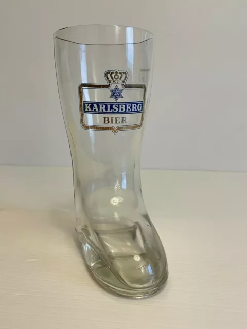 Bierglas  Verre à Bière  en forme de botte KARLSBERG   0,25L