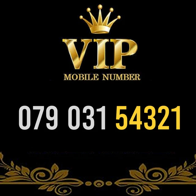 54321 - Gold Vip Memorable Phone Number Easy To Remember Mobile Business Simcard