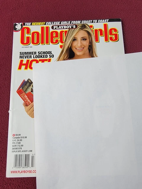PLAYBOY ADULT MAGAZINE Nude Sexy College Girls models 2008 hot nudity EUR 27,15 - PicClick DE