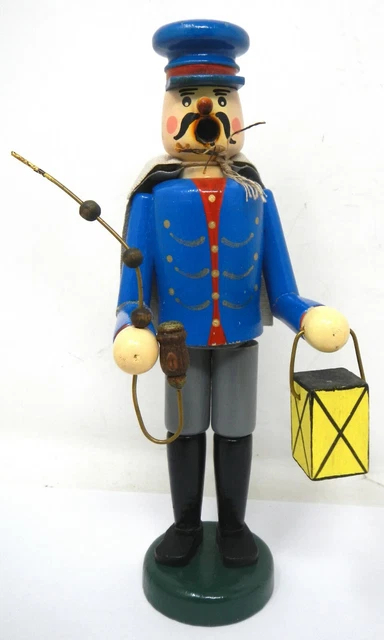 Räuchermann Räuchermännchen WÄRTER WÄCHTER Erzgebirge 21 cm GERAUCHT DDR