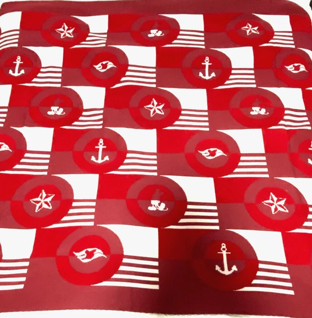 DISNEY CRUISE LINE Blanket from Cabin w/Mickey/DCL from the Fantasy 98