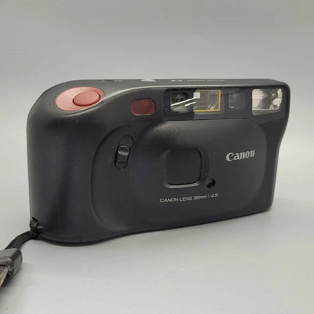 CANON SURE SHOT Ex 35mm Film Point and Shoot Camera Black Tested 32.34