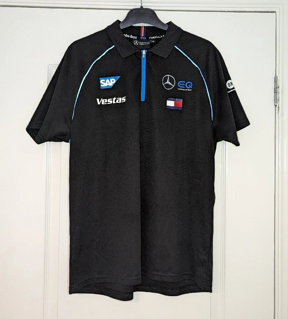 T-shirt/polo Mercedes EQ Raceteam Issue. Tommy Hilfiger taglia XL
