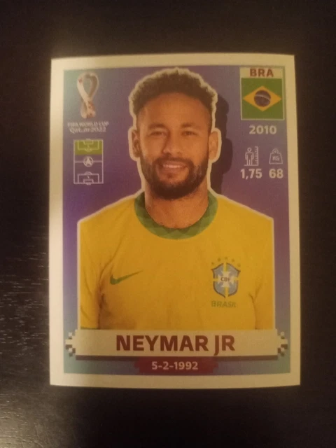 PANINI 2022 FIFA World Cup Qatar Neymar Jr BRAZIL BRA17 Sticker 5 99 