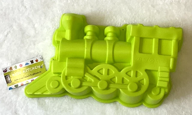 Silikonbackform...Eisenbahn...Dampflok...Silikon...Kuchen- Brot- Backform...Neu