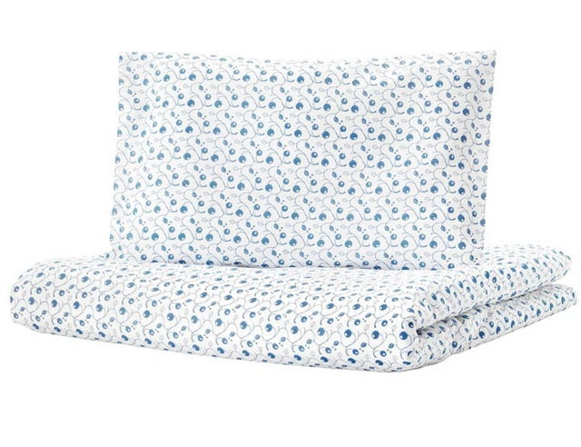 Funda de edredón/funda de almohada para cuna Ikea Gulsparv con patrón de arándano 804.270.70 nueva