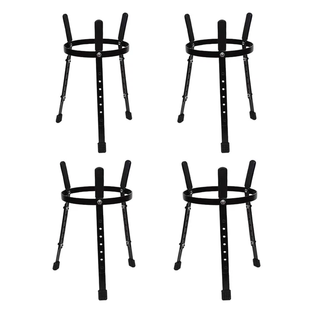 Seated Barrel Stand Iron Height Adjust Rack African Djembe Stand Instrument