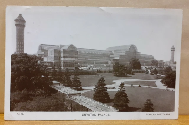 1908 ECHTFOTO POSTKARTE - Crystal Palace London Borough of Bromley