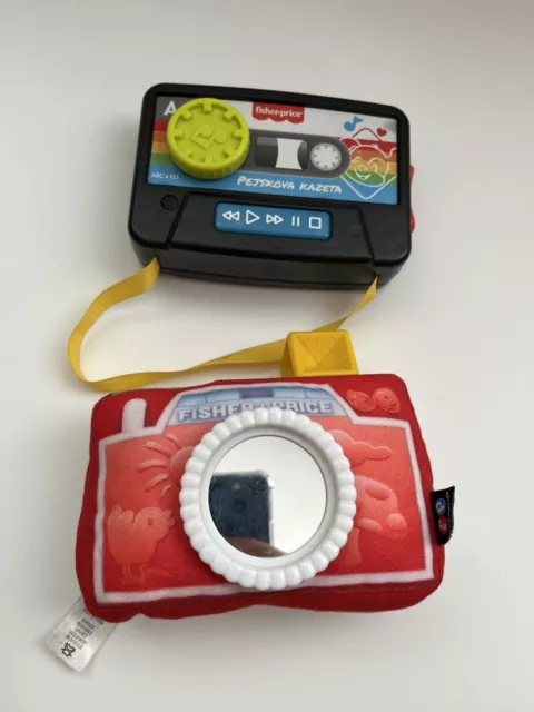 Fisher-Price Laugh & Learn Mixtape & Plush Camera Toy Bundle