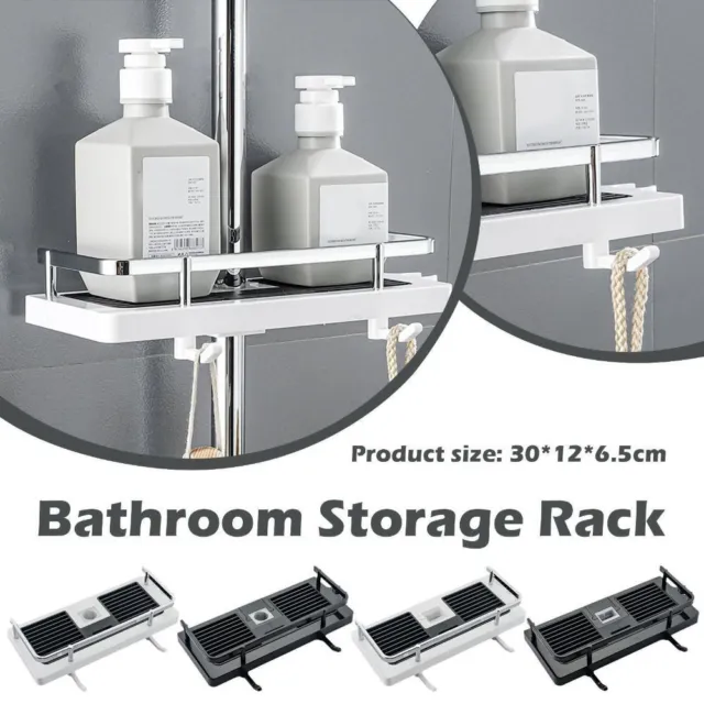 Organizador de almacenamiento por estante de baño estante de ducha soporte de almacenamiento poste de ducha
