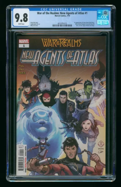 WAR OF THE REALMS NEW AGENTS OF ATLAS #1 (2019) CGC 9.8 1st APPEARANCE MARVEL