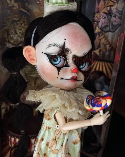 Blythe Clown,Blythe Ooak Custom Doll