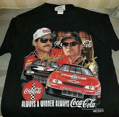 Vintage 1999 Nascar Dale Earnhardt Jr & Sr Licensed T-Shirt gift unisex