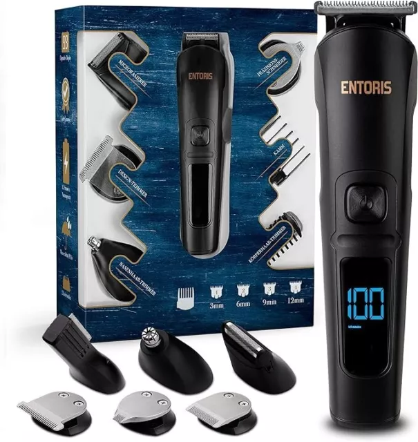 ENTORIS® [11] in [1] Rasoir Premium – Nombreux embouts pour barbe – Rechargeable