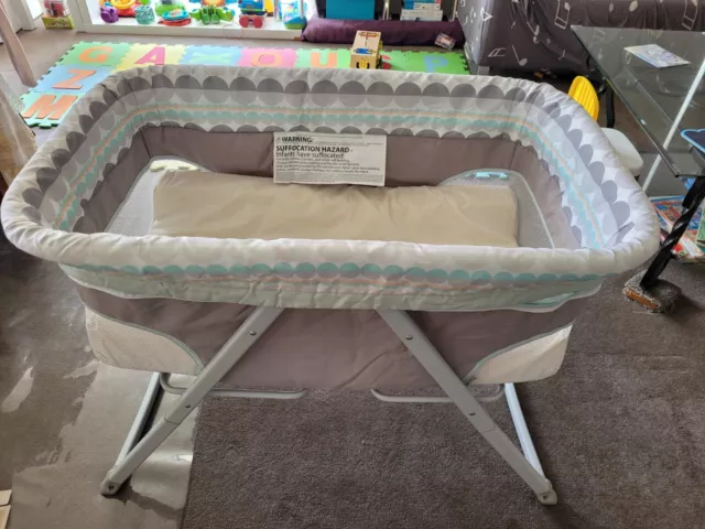 Ingenuity Foldaway Rocking Bassinet - Height: 69cm, Width: 58cm, Depth: 96cm