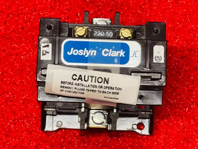 Joslyn Clark 7001-5150-21 Definite Purpose Contactor, 40A, 500VDC Rating, 240V