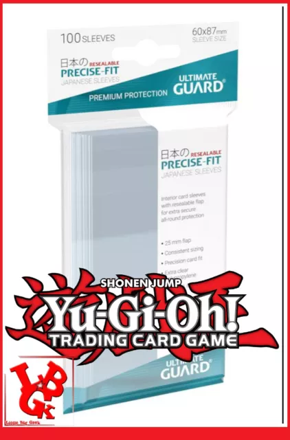 Pochettes Protection Cartes x 100 REFERMABLE Precise-Fit Sleeve protege Yu-Gi-Oh 2