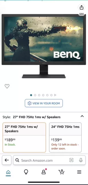 BenQ GL2780 27 inch LED Gaming Monitor 3