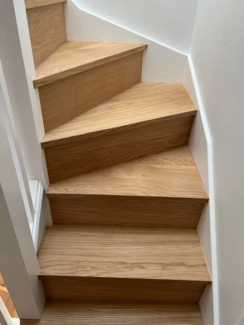 Thread And Riser Steps OAK STAIRS STEPS Cladding tread and riser-straight £47.50 - PicClick UK