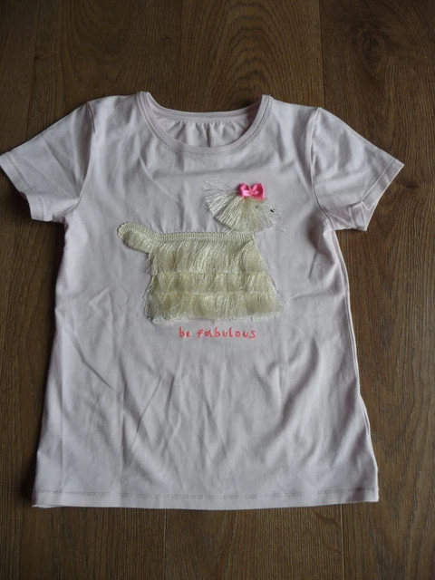 T-shirt bambina dettaglio cane shaggy John Lewis età 10 anni